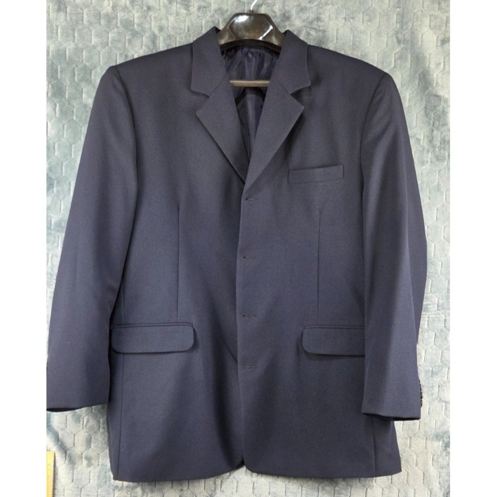 Di Palma Italia Men's Navy Blazer Jacket Size 50R Classic Poly Lined‎